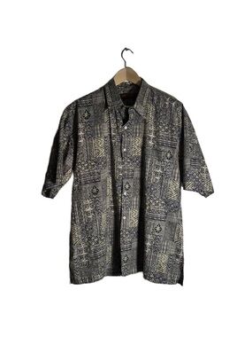 Tori Richard Hawaiian Cotton Short Sleeve Button Up USA Men's Size Large